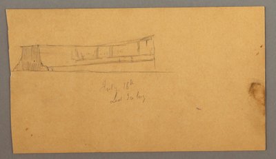 Disegno, Iceberg galleggiante, 16 luglio 1859 da Frederic Edwin Church