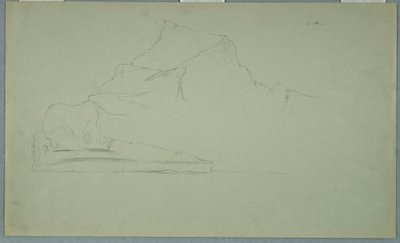 Disegno, Iceberg galleggiante, giugno o luglio 1859 da Frederic Edwin Church
