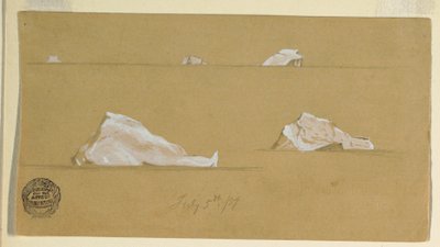 Disegno, iceberg galleggianti, 5 luglio 1859 da Frederic Edwin Church