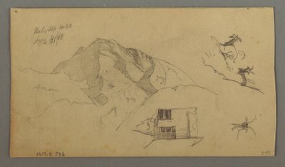Disegno, Glacier, 21 agosto 1868 da Frederic Edwin Church