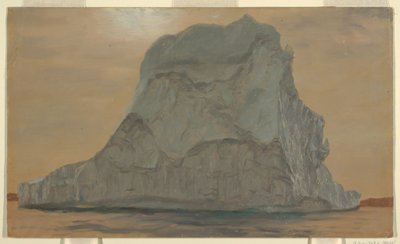Disegno, Iceberg grigio, giugno o luglio 1865 da Frederic Edwin Church