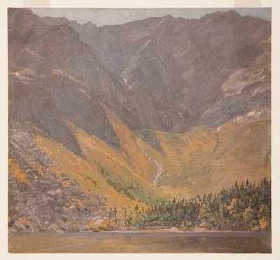 Disegno, Grande Bacino, Monte Katahdin, Maine, prima del 1878 da Frederic Edwin Church