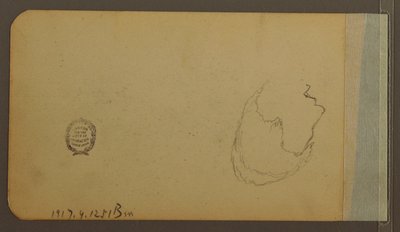 Disegno, Colline; verso: Testa, 1889 da Frederic Edwin Church