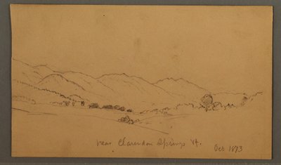 Disegno, Colline e vallate, ottobre 1873 da Frederic Edwin Church