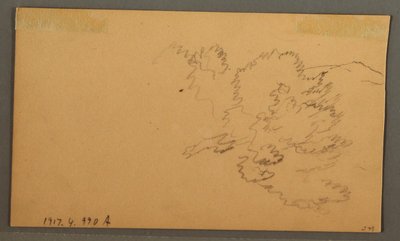 Disegno, Colline e vallate, ottobre 1873 da Frederic Edwin Church
