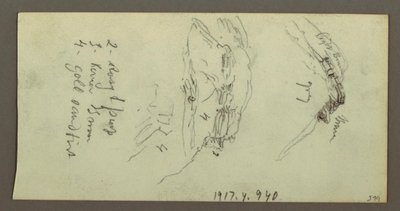 Disegno, Cime e pendii, forse 1868 da Frederic Edwin Church