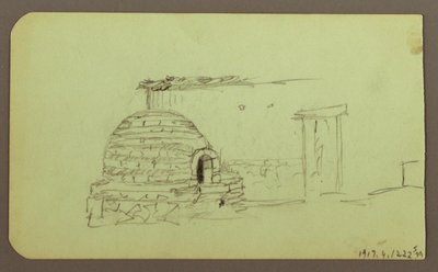 Disegno, Picchi di Itaccihuatl; verso: Forno, 1883 da Frederic Edwin Church