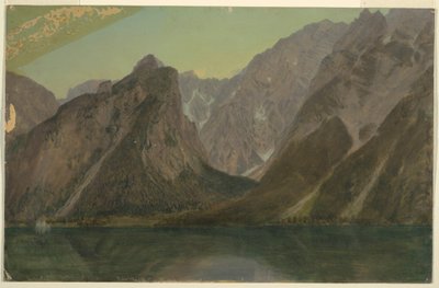 Disegno, Koenigseee, vicino a Berchtesgadan, Baviera, 1868 da Frederic Edwin Church