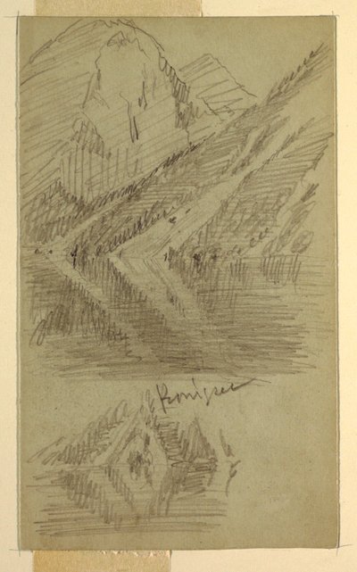 Disegno, Königssee, Berchtesgaden, Baviera, giugno o luglio 1868 da Frederic Edwin Church