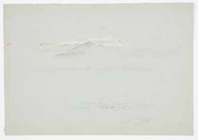 Disegno, lago Millinoket e monte Katahdin, 1878 da Frederic Edwin Church