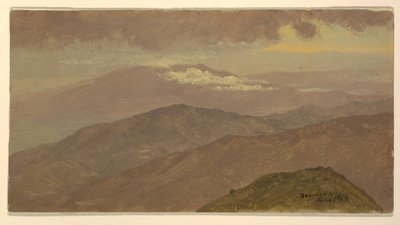 Disegno, Paesaggio, agosto 1865 da Frederic Edwin Church