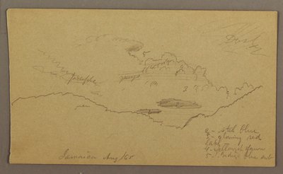Disegno, Paesaggio, maggio-agosto 1865 da Frederic Edwin Church