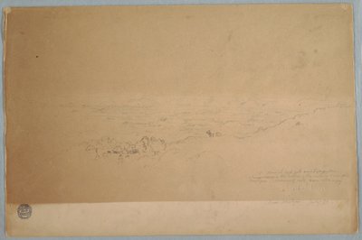 Disegno, Paesaggio nei pressi di Melgar, Colombia, luglio 1853 da Frederic Edwin Church