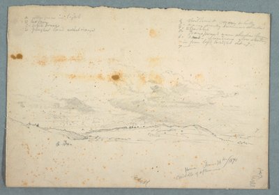Disegno, Paesaggio nella valle dell