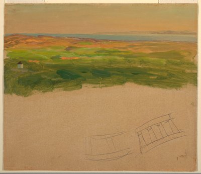 Disegno, Paesaggio, vicino alla Siria o alla Grecia, 1868-69 da Frederic Edwin Church