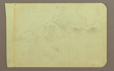 Disegno, Paesaggio con nuvole; verso: Montagna, 1883 da Frederic Edwin Church