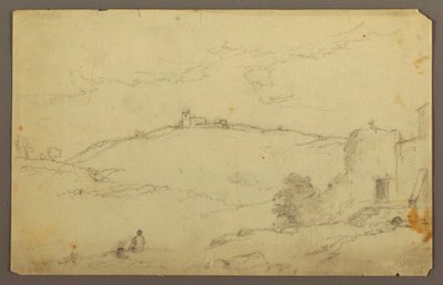 Disegno, Paesaggio con figure, 1885 da Frederic Edwin Church