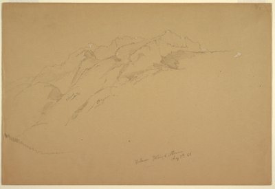 Disegno, Paesaggi tra Golling e Abtenau, 5 agosto 1868 da Frederic Edwin Church