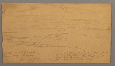 Disegno, Louis Bay, Labrador, 7 luglio 1859 da Frederic Edwin Church