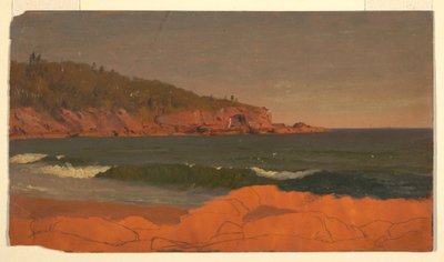 Disegno, Costa del Maine, 1850 ca. da Frederic Edwin Church