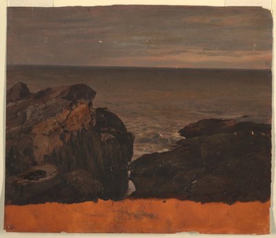 Disegno, Costa del Maine, 1850 ca. da Frederic Edwin Church