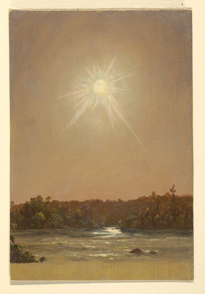 Disegno, Maine , tramonto, 1855-65 da Frederic Edwin Church