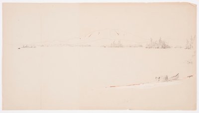 Disegno, lago Millinocket, Maine, settembre 1878 da Frederic Edwin Church
