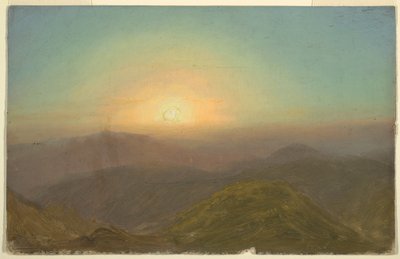 Disegno, Paesaggio mattutino, 1865 da Frederic Edwin Church