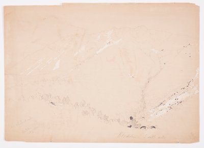 Disegno, il monte Katahdin, visto da sud, agosto 1852 da Frederic Edwin Church