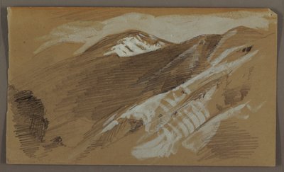 Disegno, Paesaggio montano, Giamaica, Indie Occidentali, agosto 1868 da Frederic Edwin Church