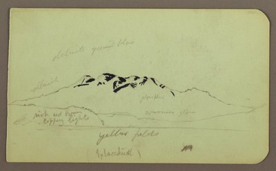 Disegno, Paesaggio montano, "L