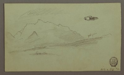 Disegno, Cime di montagna, forse 1868 da Frederic Edwin Church