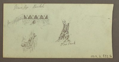 Disegno, catena montuosa, febbraio 1868 da Frederic Edwin Church