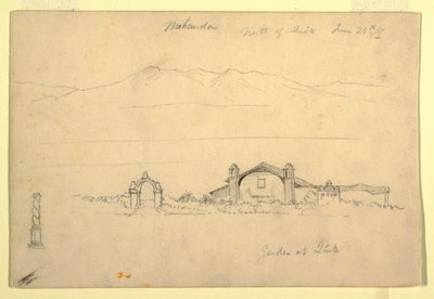 Disegno, catena montuosa con il Mohanda, a nord di Quito (), 24 giugno 1857 da Frederic Edwin Church