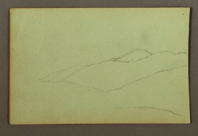 Disegno, cresta della montagna, forse 1856 da Frederic Edwin Church