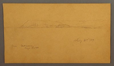 Disegno, Costa montuosa, 21 luglio 1859 da Frederic Edwin Church