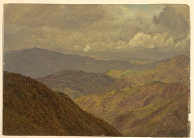 Disegno, Paesaggio montuoso, luglio 1865 da Frederic Edwin Church