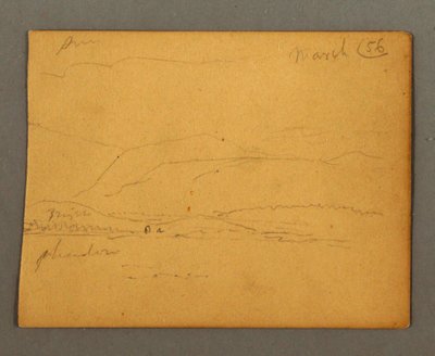 Disegno, Montagne, marzo 1856 da Frederic Edwin Church