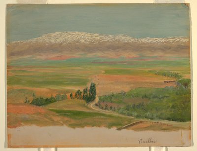 Disegno, Montagne vicino a Baalbec, maggio 1868 da Frederic Edwin Church