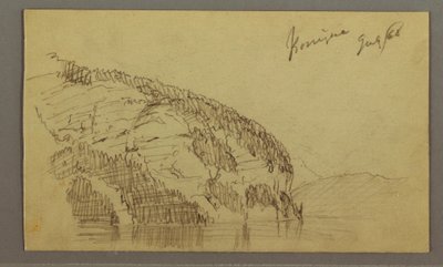 Disegno, Mountainside, luglio 1868 da Frederic Edwin Church