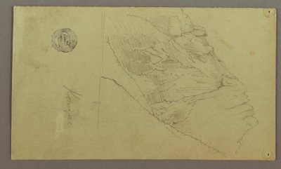 Disegno, Versante della montagna, forse 1868 da Frederic Edwin Church