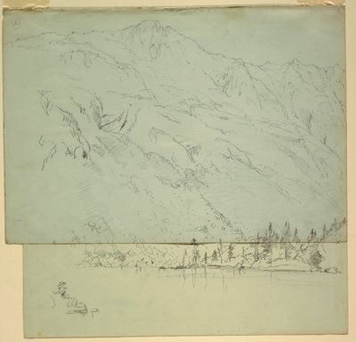 Disegno, Monte Katadhin, Maine, 1870-78 da Frederic Edwin Church