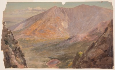 Disegno, Monte Katahdin, Grande Bacino da South Turner Mountain, 1877 da Frederic Edwin Church
