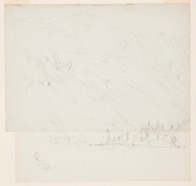 Disegno, Monte Katahdin, Maine, 1870-78. Katahdin, Maine, 1870-78 da Frederic Edwin Church