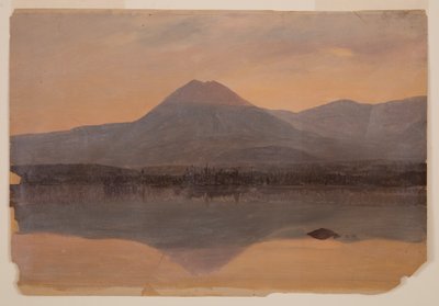Disegno, Monte Katahdin dal lago Katahdin, 1860-70. Katahdin dal lago Katahdin, 1860-70 da Frederic Edwin Church