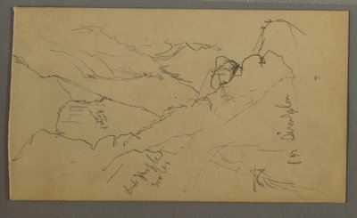 Disegno, Valle Stretta, 1868 da Frederic Edwin Church