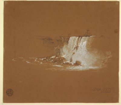 Disegno, Cascate del Niagara, ottobre 1856 da Frederic Edwin Church