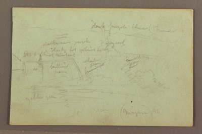 Disegno, Cascate del Niagara viste dal lato canadese, 1856 da Frederic Edwin Church