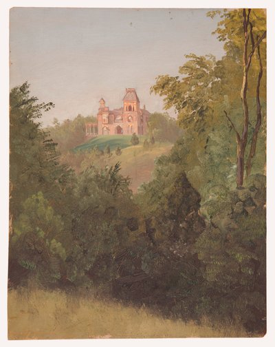 Disegno, Olana da sud-ovest, 1872 ca. da Frederic Edwin Church