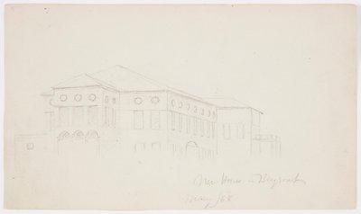 Disegno, Casa antica, Beirut, 1868 da Frederic Edwin Church